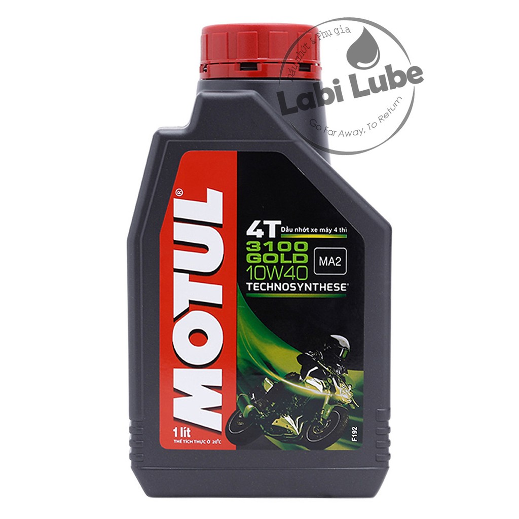 Chiế Lẻ 1,3 Lít Nhớt Motul 3100 Gold 4T 10w40 - Nhớt Tổng Hợp Cho Xe Chạy 2000km Mỗi Lân Thay