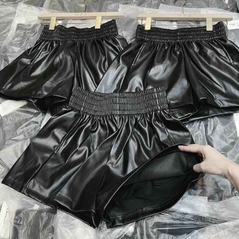 Quần short Da ống rộng hotgirl⚡️⚡️⚡️⚡️p/l/tv765