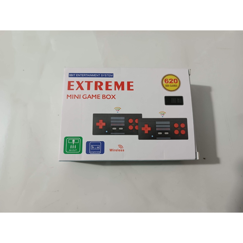 Máy Chơi Game Cổ Điển 8 BIT 620 game Tích Hợp Hai Tay Cầm không dây