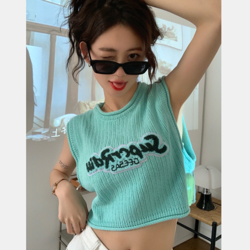 Áo Sát Nách Cổ Tròn Dáng Rộng Thời Trang Cá Tính Trẻ Trung