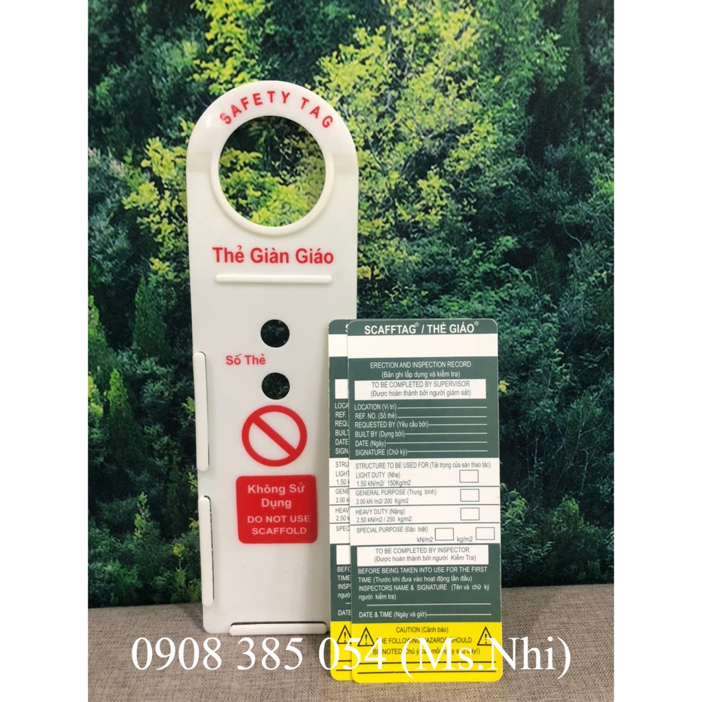 Thẻ dàn giáo công trình Scaf fold Tag