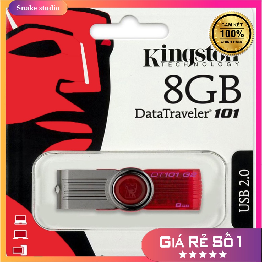 USB Kingston DT101 8GB Chính Hãng (Tem FPT)