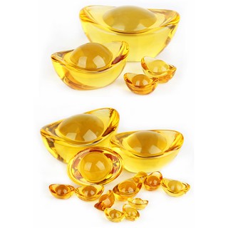 Thỏi Vàng Pha Lê Phú Quý 4 cm quà tặng phong thủy quà tặng tân gia