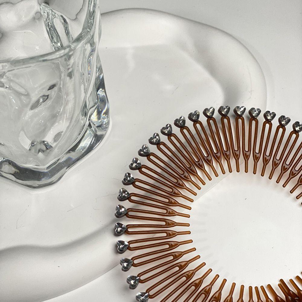 NICKOLAS Kẹp Tóc Đính Đá Đơn Giản Thời Trang Hàn Quốc