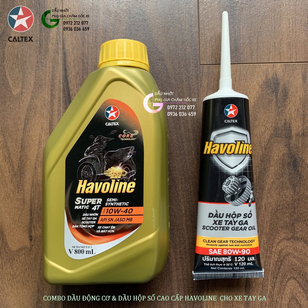 Dầu hộp số  xe tay ga Havoline Scooter Gear Oil 80W-90 120ml
