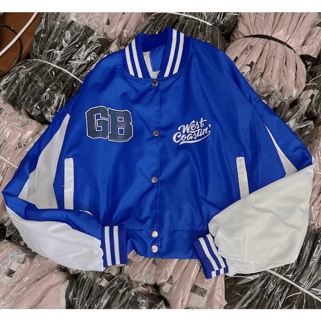 Áo Khoác Bomber Nữ Form Lửng Phối Màu In Chữ Cực Xinh Mẫu Mới Cực HOT  - ĐĂNG QUANG CLOTHER