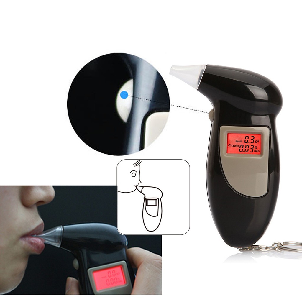 Máy Đo Nồng Độ Cồn Alcohol Tester Hiển Thị Màn Hình LCD