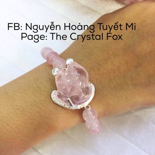 Vòng hồ ly thạch anh bọc bạc