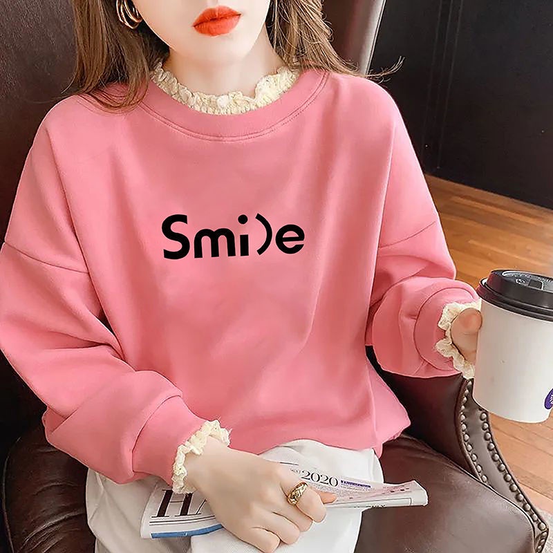 Áo sweater Cổ Tròn Dáng Rộng Thời Trang Mùa Thu 2022 Cho Nữ