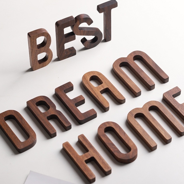 Mới Chữ Cái Trang Trí Tường Phong Cách Bắc Âu Độc Đáo