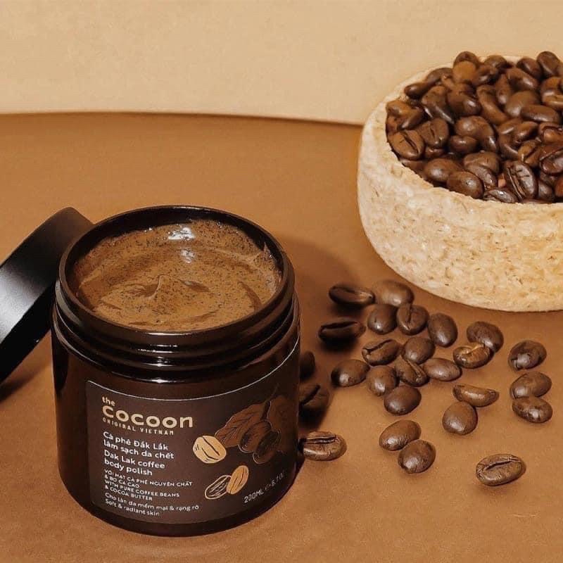 Combo Tẩy Tế Bào Chết Cocoon Dak Lak Coffee Body And Face - Hàng Chính Hãng