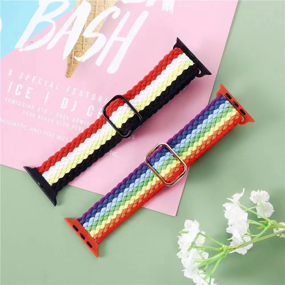 Dây Đeo Nylon Cho Đồng Hồ Thông Minh iWatch Series 7/6/5/4/3/SE 45mm 41mm 44mm 40mm 42mm 38mm