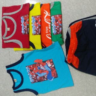 Combo 5 bộ ba lỗ size 5(13-15kg)