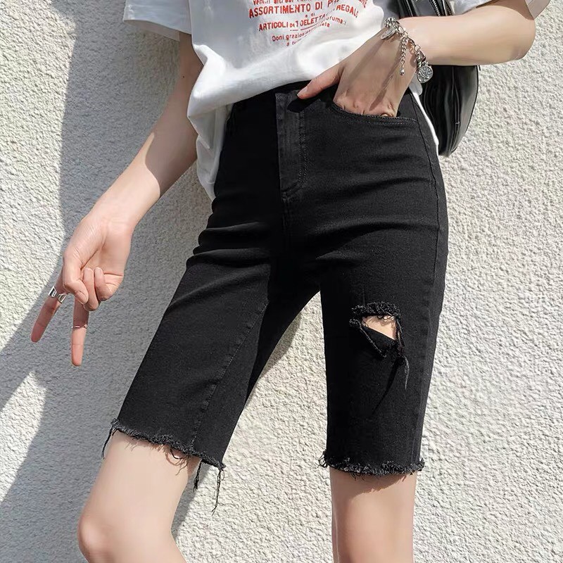 Quần Ngố Nữ Rách Phong Cách_N2