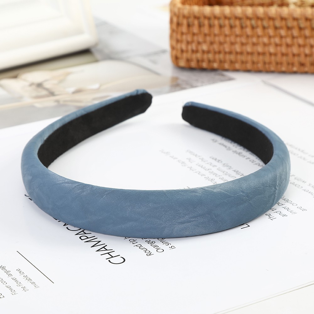 Băng Đô Da CHLINS Màu Trơn Thiết Kế Đơn Giản Xinh Xắn Nhiều Màu Sắc Tùy Chọn Cho Nữ