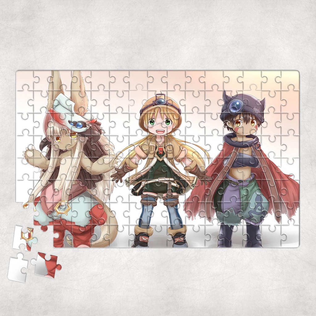 Tranh ghép hình A4, A5 Anime, xếp hình MADE IN ABYSS - Mẫu 1