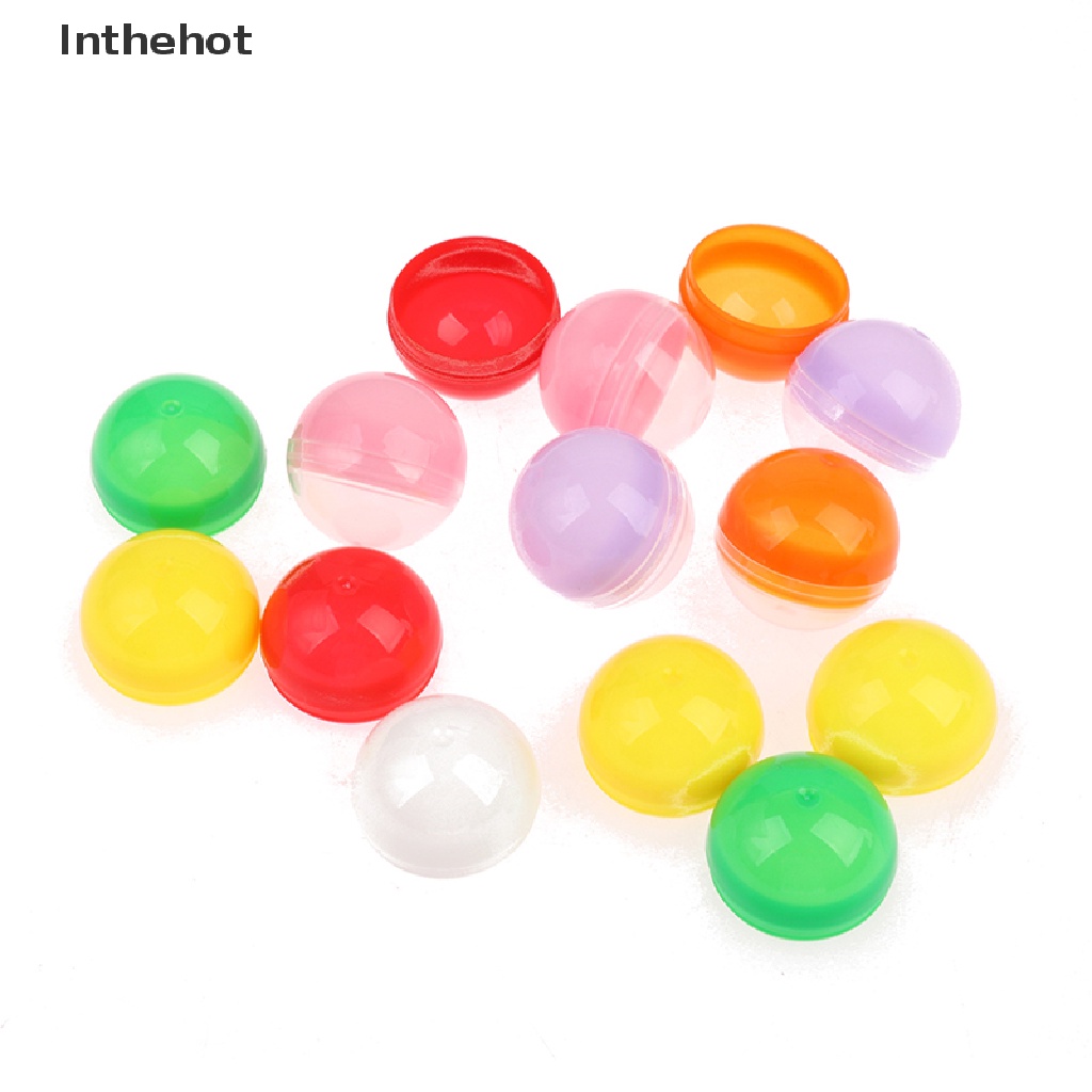 Set 100 quả bóng nhựa rỗng màu trong suốt nửa màu