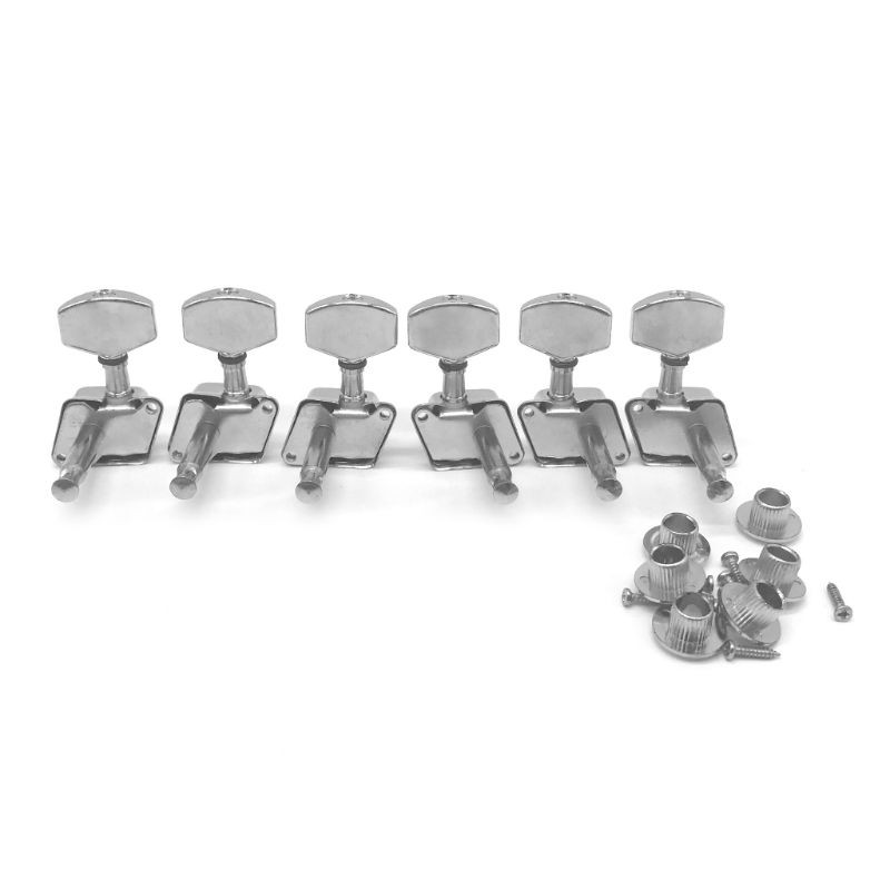 SUP 6Pcs L/R Acoustic Guitar Machine Head Knobs Folk Guitar String Tuning Pegs Tuner