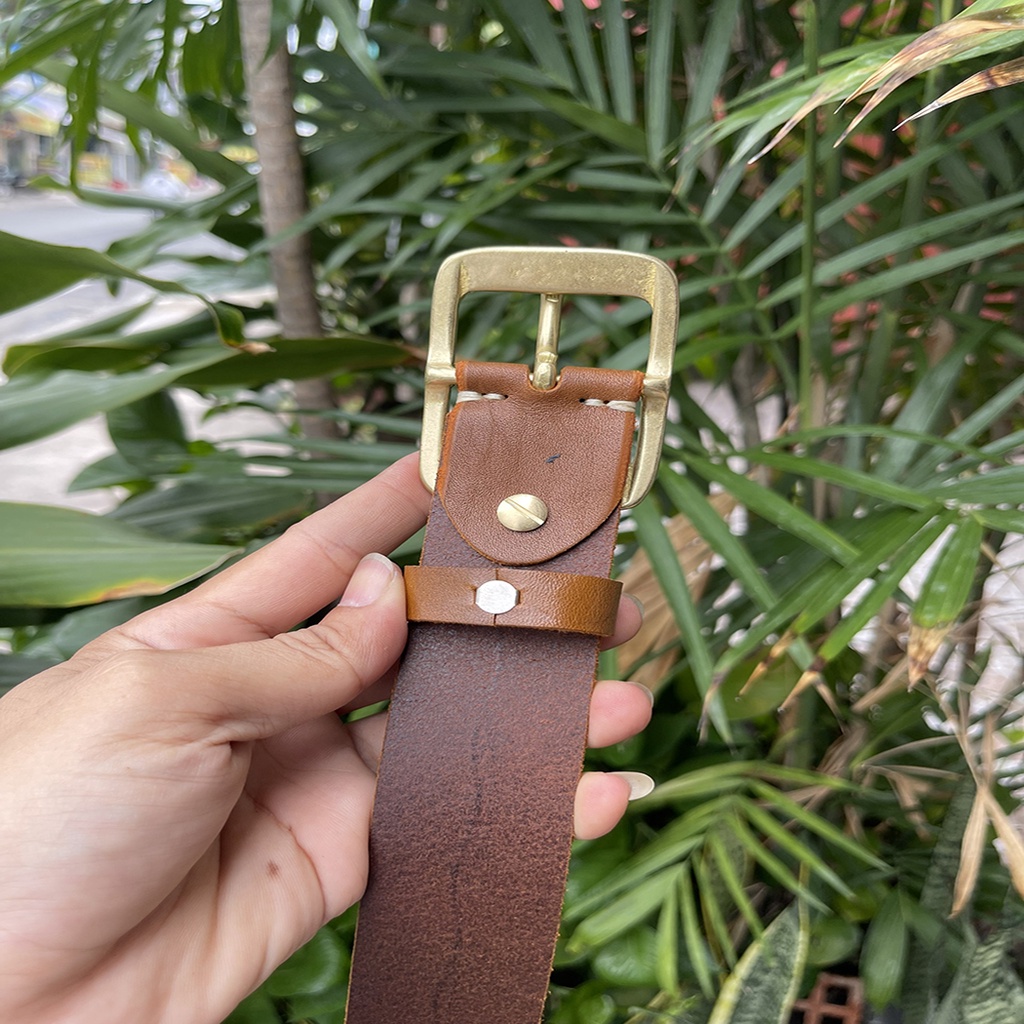 Thắt Lưng Nam Da Bò Cao Cấp Bản Rộng 3.8cm TM833 Chất Liệu Khóa Bằng Đồng Thau Và Thép Không Gỉ Bảo Hành 24 Tháng