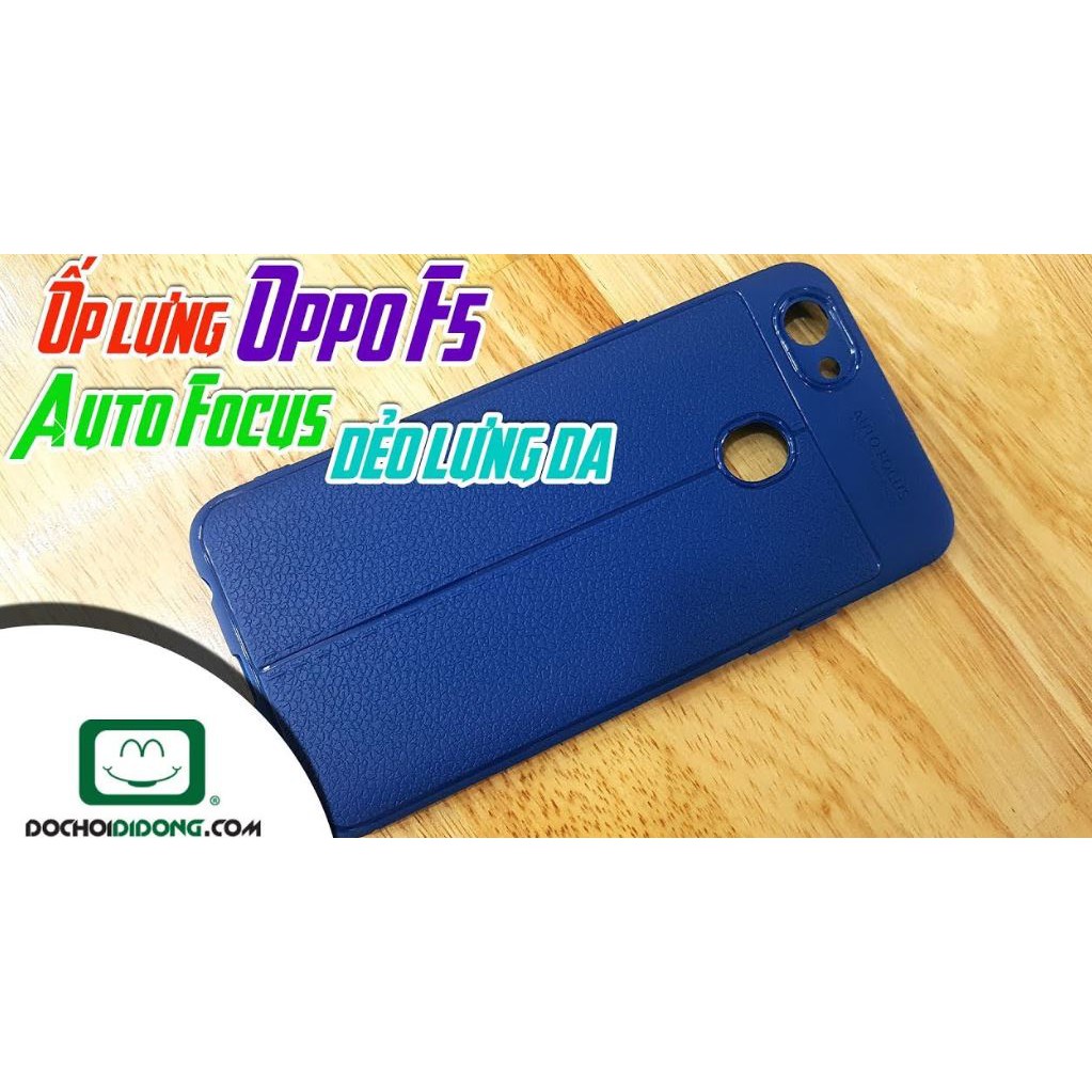 Ốp lưng dẻo giả da Auto Focus Oppo F5/ F5 Youth