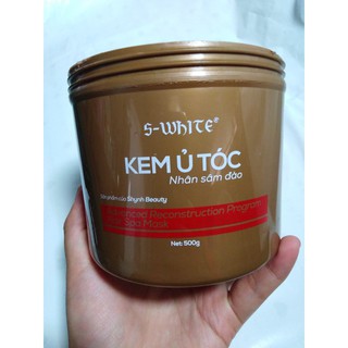 Combo ủ và gội nhỏ nhân sâm đào swhite