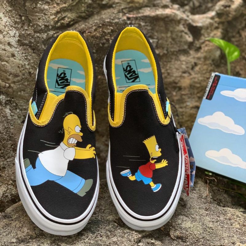 Giày Vans Slip On X Simpsons Đen