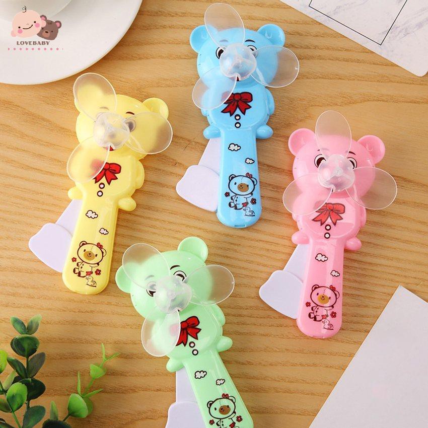 Quạt Cầm Tay Mini Hình Gấu Đáng Yêu Tiện Dụng Vào Mùa Hè