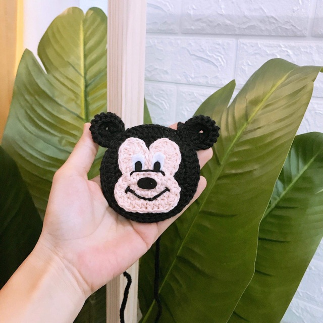 Túi đựng tỏi HandMade hình chuột mickey mang theo giải vía cho bé