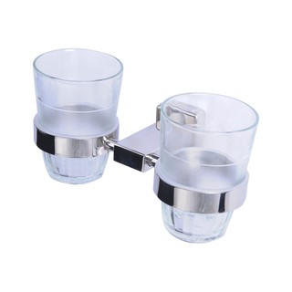 Kệ đựng ly đôi / Khay kèm cốc inox 304 cao cấp