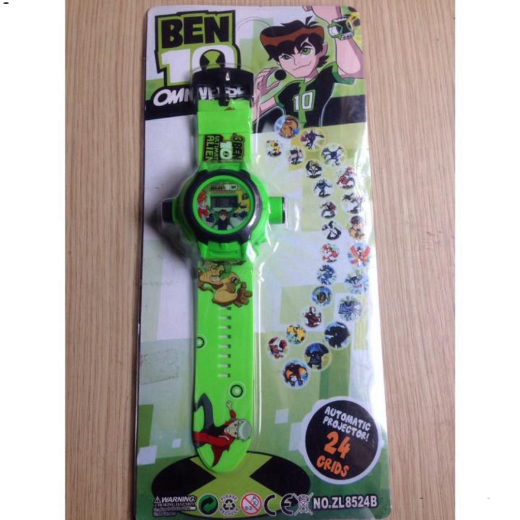 Đồ chơi đồng hồ BEN 10 chiếu 24 hình siêu nhân độc đáo cho bé ( hàng sẵn )