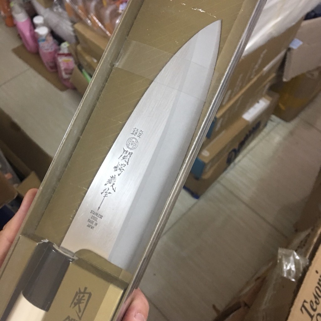 Dao bếp Nhật Bản Santoku Tsubazo Nhật Bản 29.5cm Made in Japan cao cấp nhập khẩu chính hãng