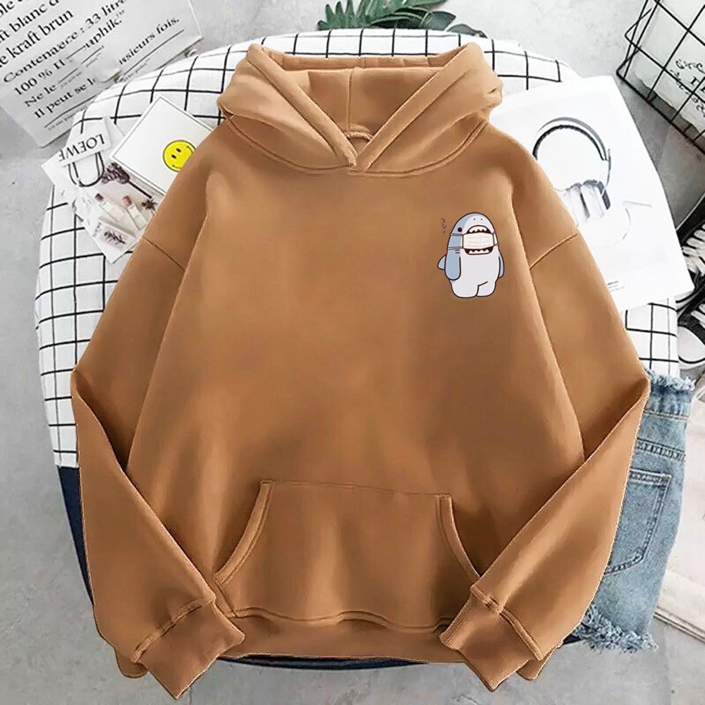 Áo hoodie nam nữ in hình Chú Cá Mập cực đẹp, chất nỉ dày dặn, nón 2 lớp, thích hợp làm áo cặp William - DS145