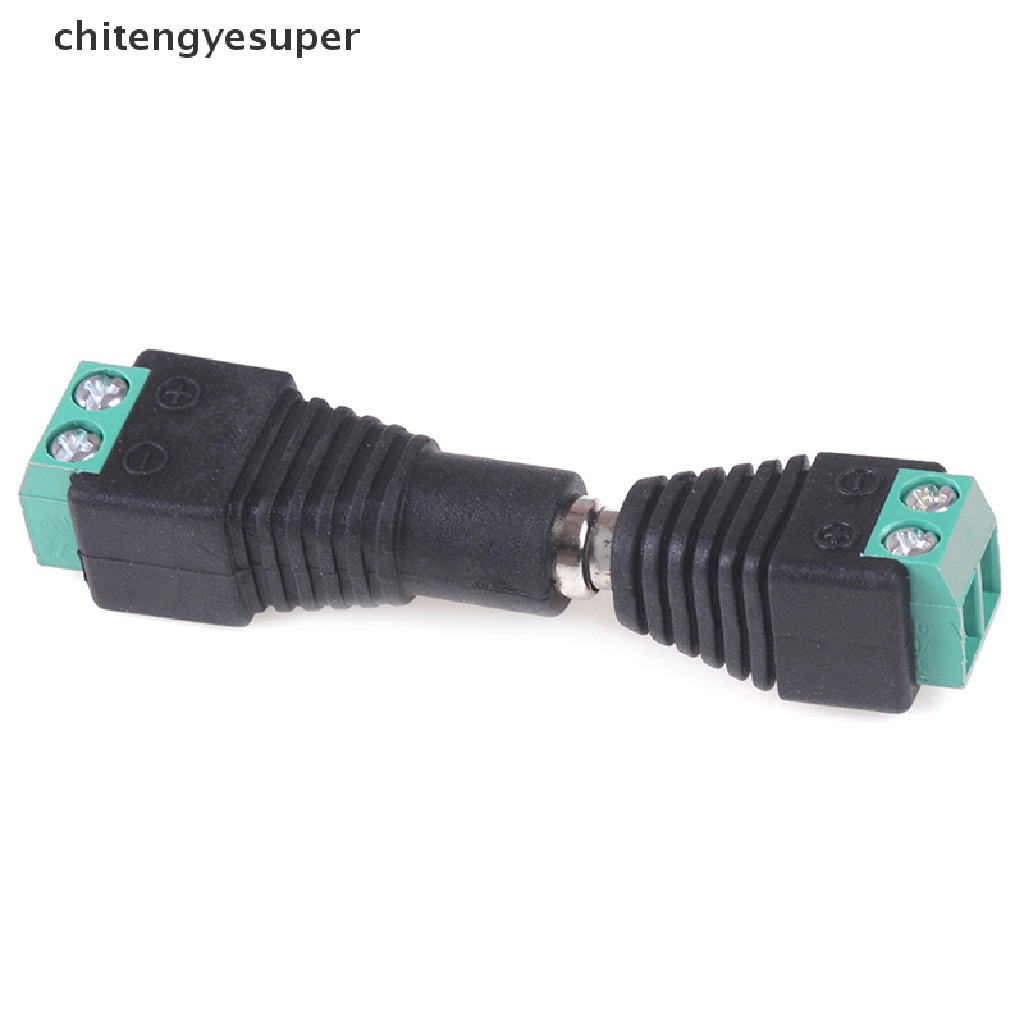 Chitengyesuper 5 Pairs Male and Female 2.1x5.5mm DC Power Plug Jack Adapter Connector CGS