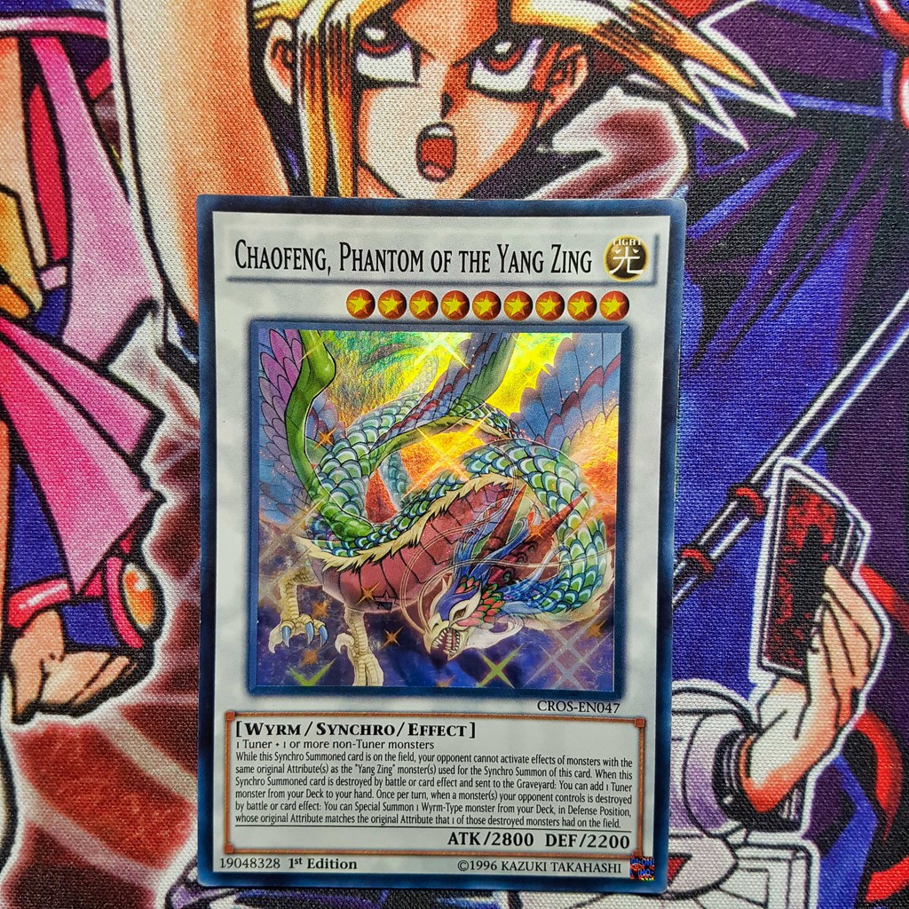 Thẻ bài Yugioh chính hãng | Chaofeng, Phantom of the Yang Zing | CROS Super rare.