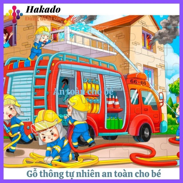 Đồ chơi trẻ em Ghép hình gỗ 60 chi tiết cho bé phát triển trí tuệ