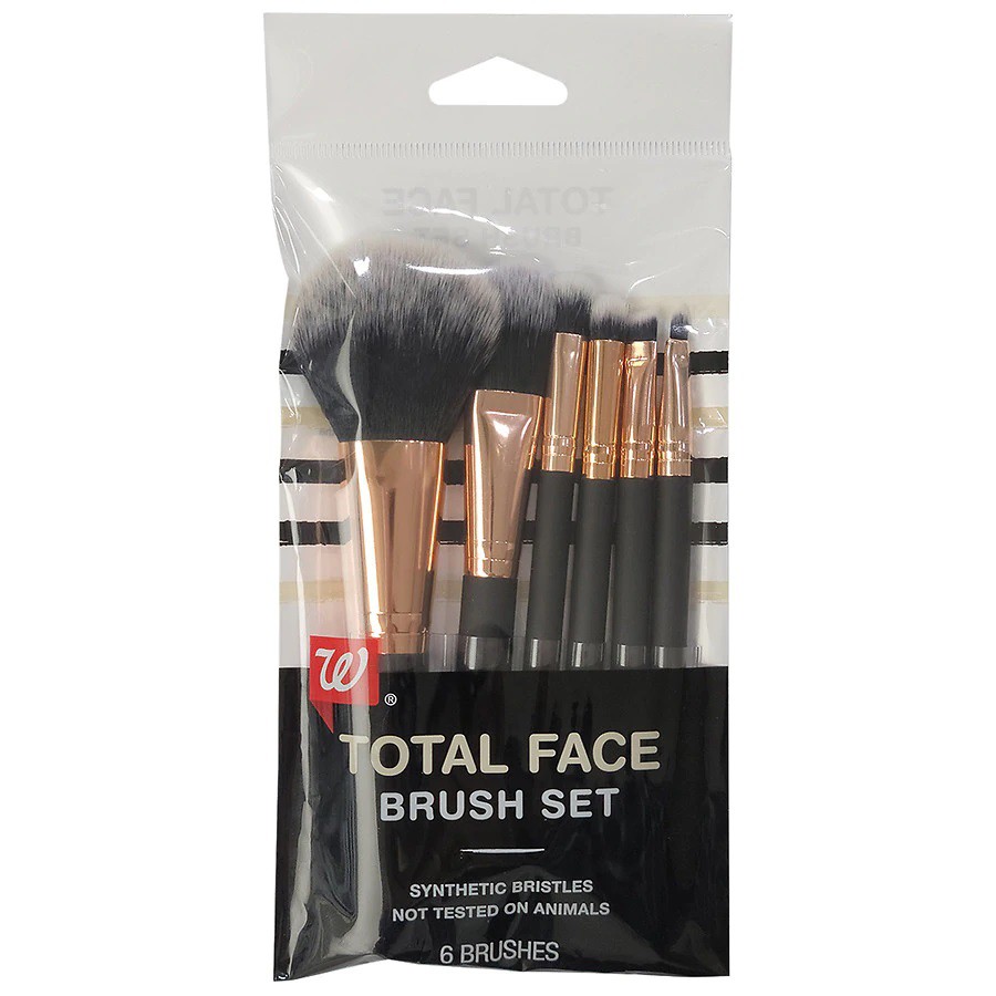 Walgreens Beauty - Bộ 6 Cọ Walgreens Beauty Total Face Brush Set