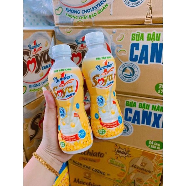 1 thùng 24 chai sữa đậu nành soya number one(268ml)