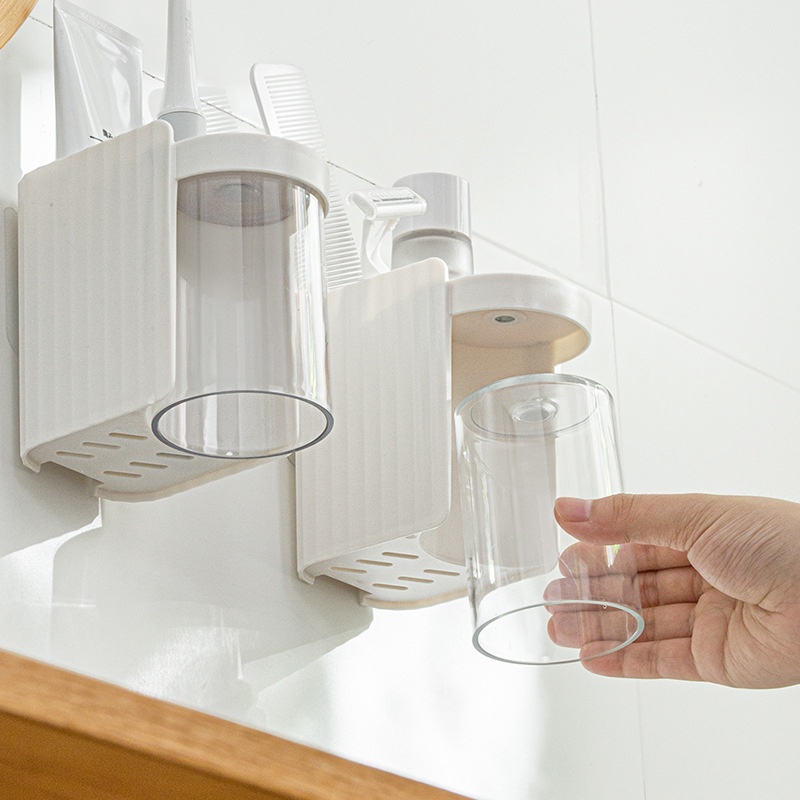 Giá Đỡ Bàn Chải Đánh Răng Từ Tính Trong Suốt Tiện Dụng