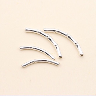 [S925] Charm bạc ống đốt tre - MH040
