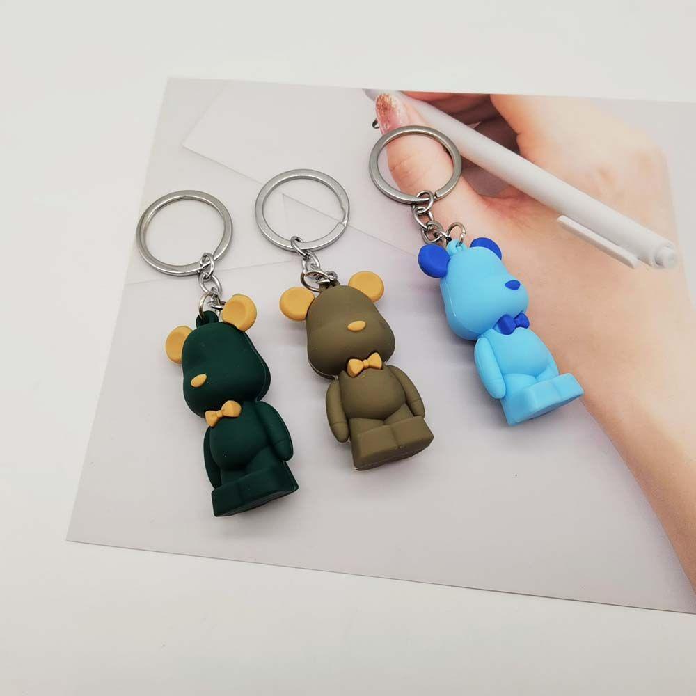 Móc Khóa Hình Gấu Bông Thắt Nơ Đáng Yêu