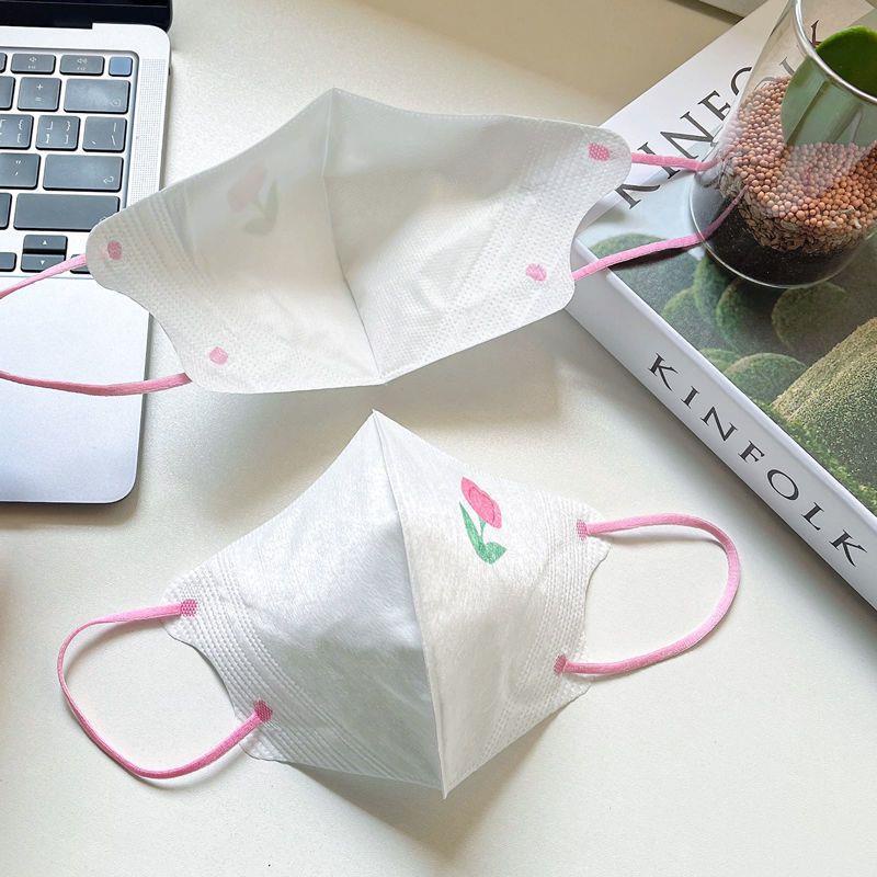 Khẩu Trang 3D Hình Hoa tulip Chống Nắng Ba Lớp Chất Lượng Cao Cho Người Lớn