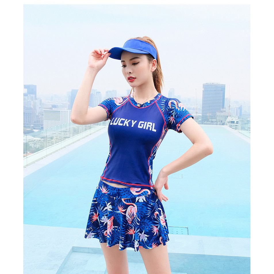 Bộ Đồ Bơi Nữ Chân Váy Rời Trong Có Quần Bộ Quần Áo Bơi Nữ Big Size GLSWIM069 | BigBuy360 - bigbuy360.vn
