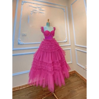 ✨ Đầm maxi tầng tay dúm✨