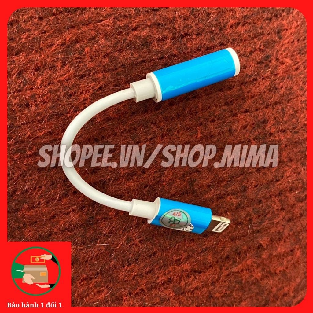 Jack chuyển đổi Lightning Iphone sang tai nghe 3.5/Jack chuyển đổi tai nghe 3.5 sang chui Lightning Iphone-Bật Blutooth