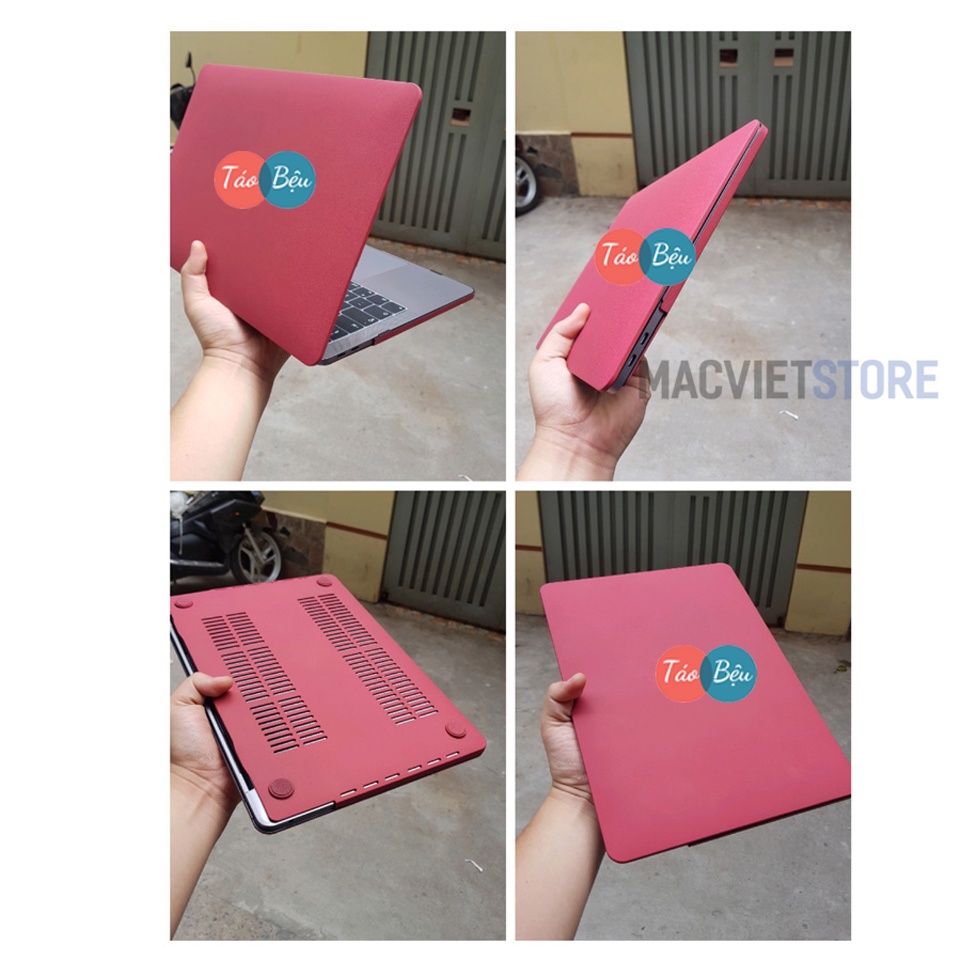 Combo Case Macbook + Phủ Phím, Nút chống bụi + Kẹp Chống Gẫy Sạc