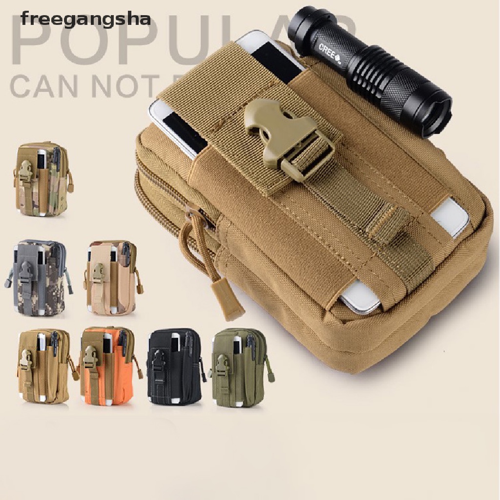 [FREG] Tactical Molle Pouch Belt Waist Pack Bag Small Pocket Military Waist Pack FDH