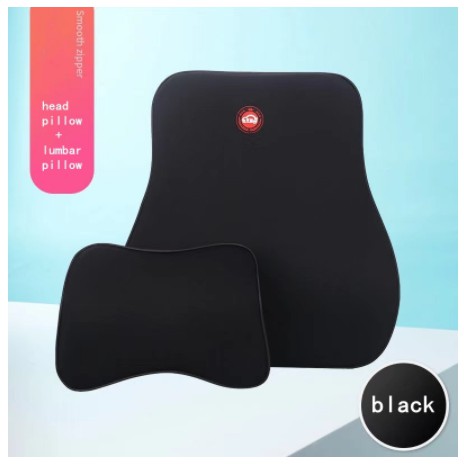 Bộ Gối Tựa Lưng Và Cổ Bằng Memory Foam Tiện Dụng Cho Xe Hơi
