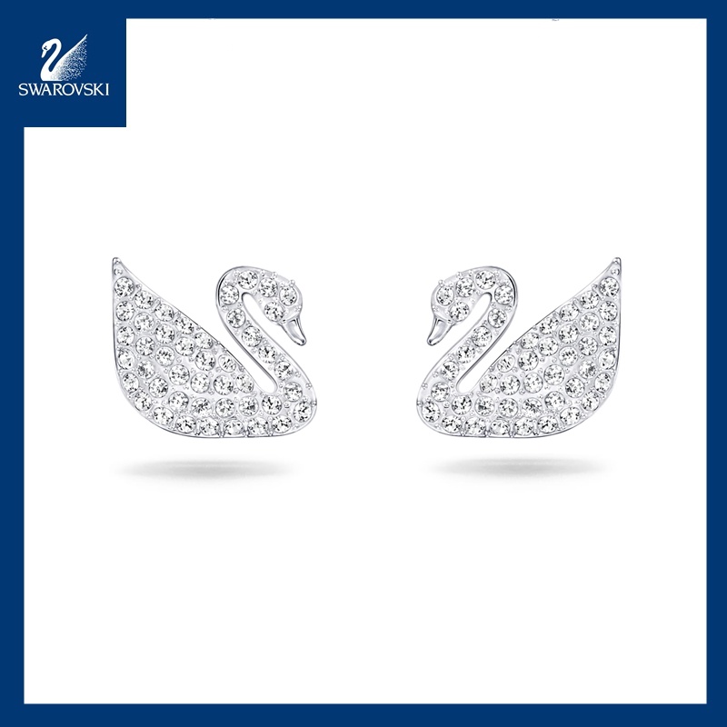 Bông Tai Swarovski Hình Thiên Nga Xinh Xắn Cho Nữ