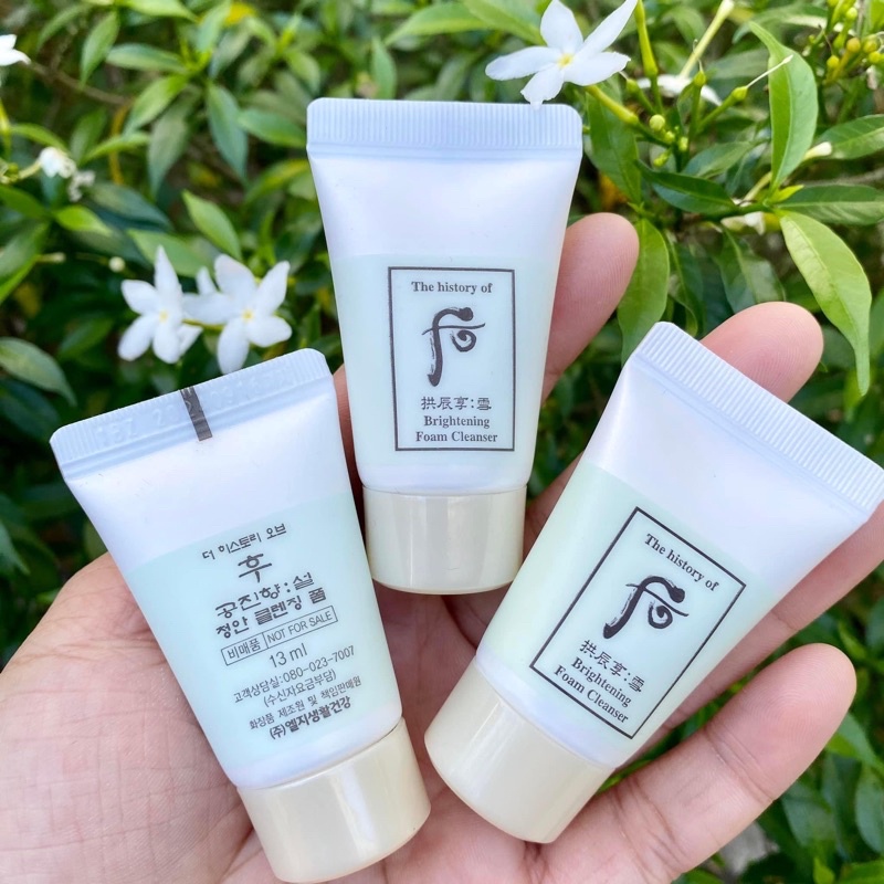 Sữa rửa mặt làm trắng sáng da Whoo Brightening Cleansing Foam 13ml - Chính hãng LG Vina