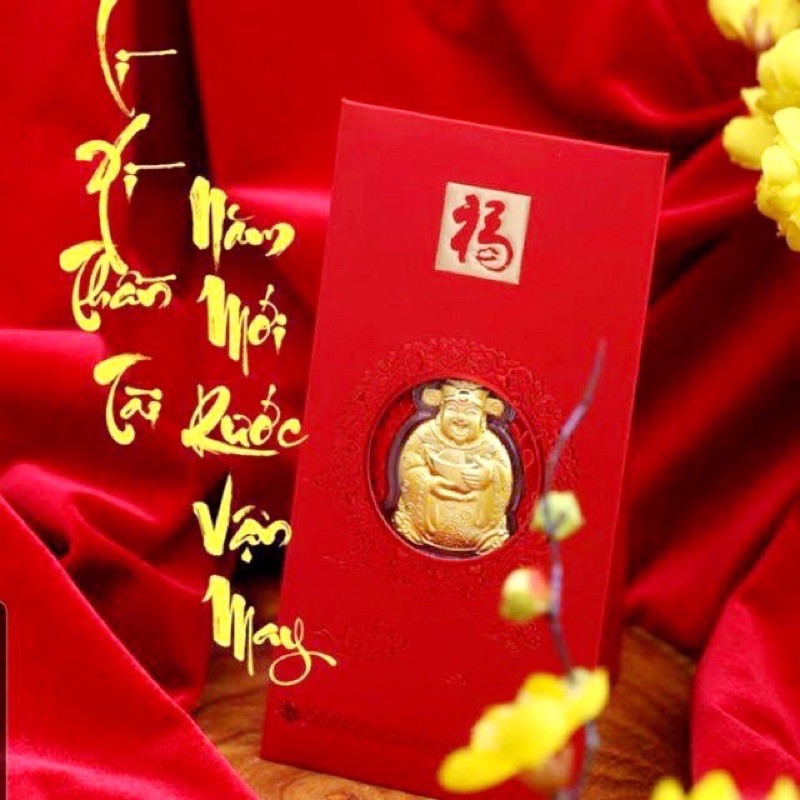Bao lì xì thần tài may mắn